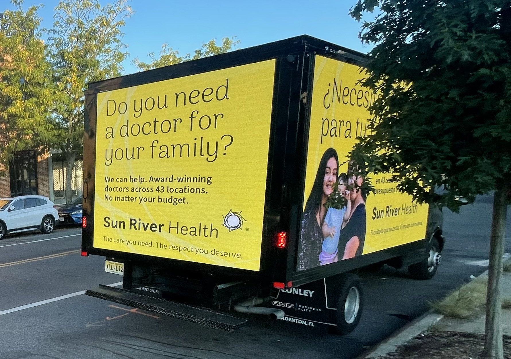 Custom LED advertising truck built by AMMPS parked and ready for delivery